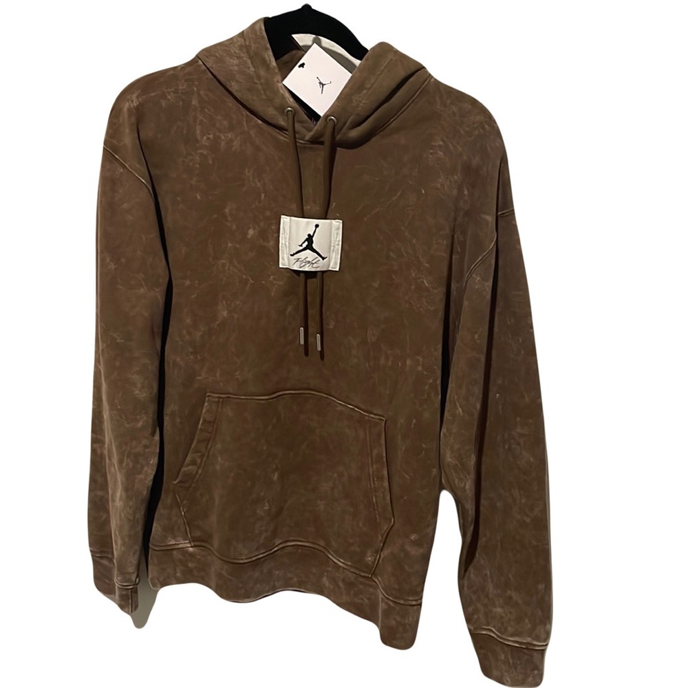 Jordan Essentials Mens Pullover Hoodie DR3087-385 Washed Look Brown
